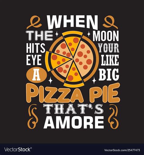 Pizza quote and saying good for print design Vector Image , #Ad, #good ...