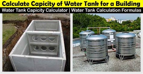 How to Calculate Water Tank Capacity for a Building | Size for a Building