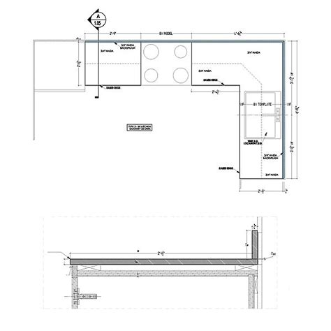 Kitchen countertop shop drawings | Kitchen countertops, Renovations, Kitchen decor styles