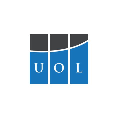 UOL letter logo design on white background. UOL creative initials ...