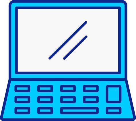 Laptop Blue Filled Icon 37231404 Vector Art at Vecteezy