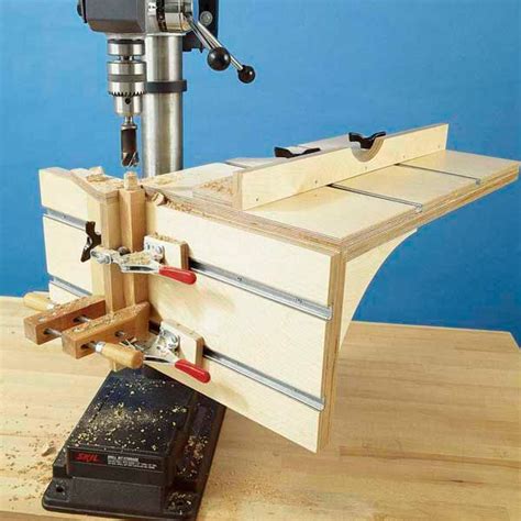 Drill-Press Table Plan at Woodcraft.com If I ever get to build a diy drill press, it will have ...