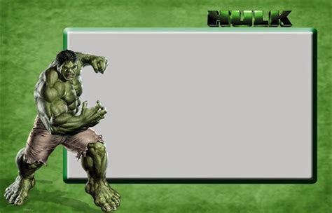 Hulk Free Printable Invitations, Frames or Cards. | Hulk birthday, Hulk party, Hulk