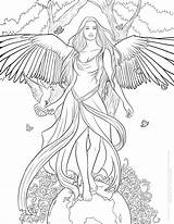 Fantasy Art Coloring Pages At GetColoringscom  Free Printable sketch template