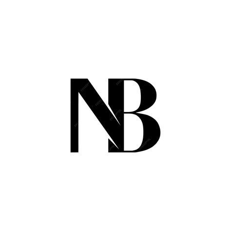 Premium Vector | Nb logo