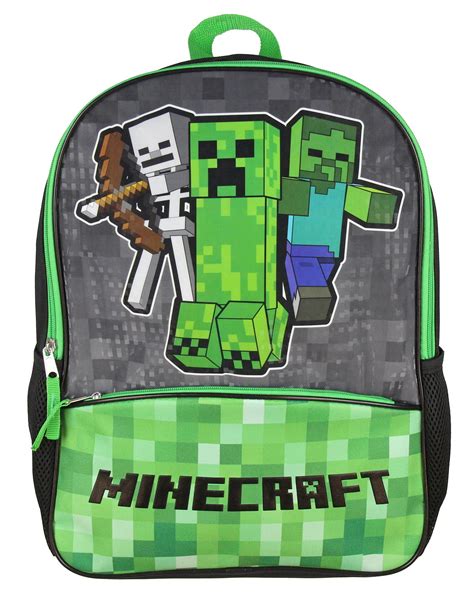 Minecraft Shimmer Pixel Characters 16" Backpack - Walmart.com