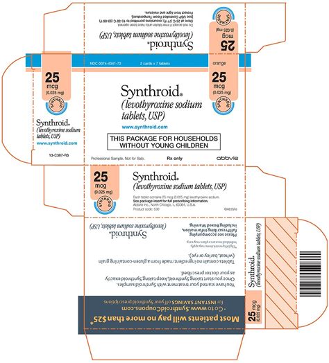 Synthroid - FDA prescribing information, side effects and uses