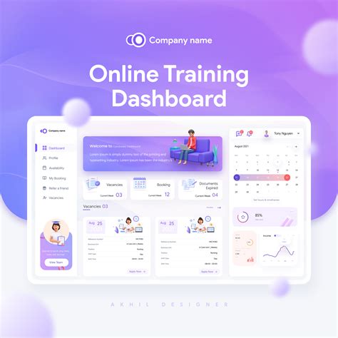 Online Training Dashboard Ui Design on Behance