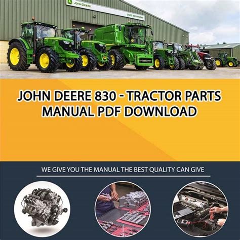 John Deere 830 - Tractor Parts Manual Pdf Download - Service manual ...