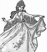 Cinderella Anastasia Coloring Pages sketch template
