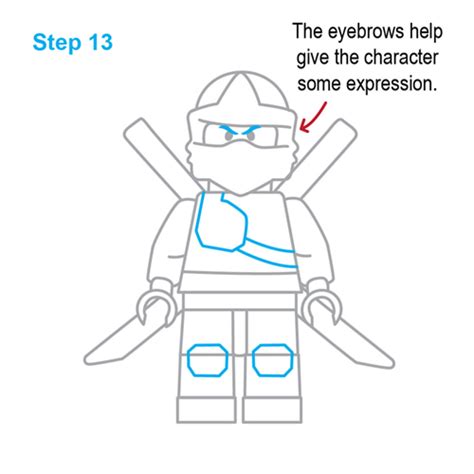 How to draw how to draw a lego ninjago ninja - Hellokids.com