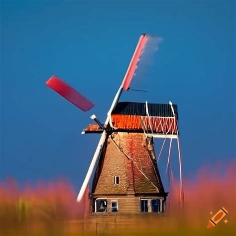 Netherlands flag colors red white blue on Craiyon