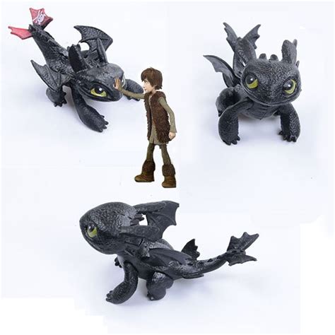 Mini 7-8CM Length How to Train Your Dragon Action Figure PVC Toothless ...