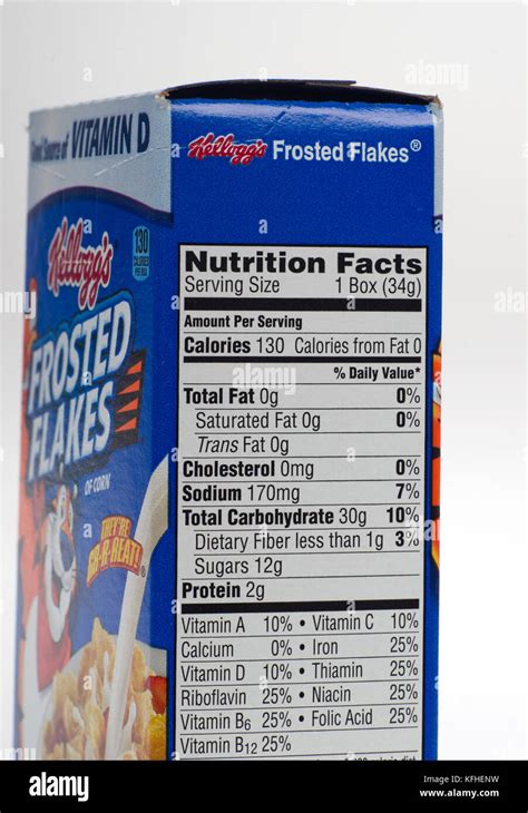 Frosted Flakes Nutrition Label | Besto Blog