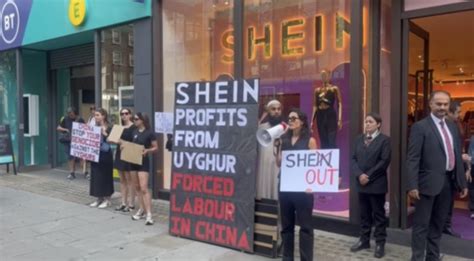 SHEIN protest challenges brand's ties to Uyghur labour camps