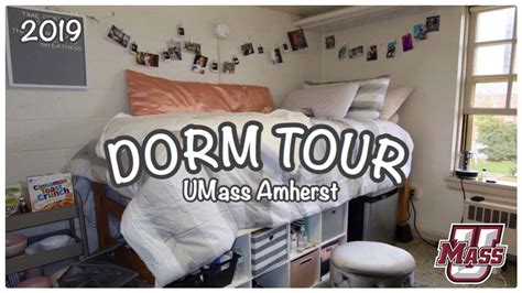 College Dorm Tour!! // Freshman year UMass Amherst 2019 - YouTube