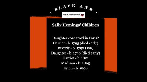 Sally Hemings and Her Children - As told by Madison Hemings in 1873 - YouTube