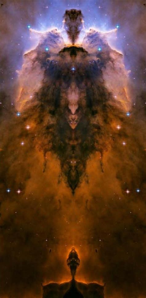 Stellar Spire in M 16, the Eagle Nebula. This is an original Hubble ...