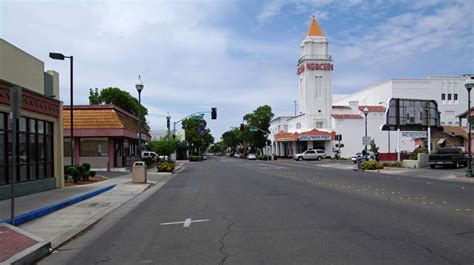 Merced, CA. Main Street and Movie Theatre | Ferry building san ...