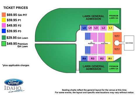 Seating Charts | Ford Idaho Center