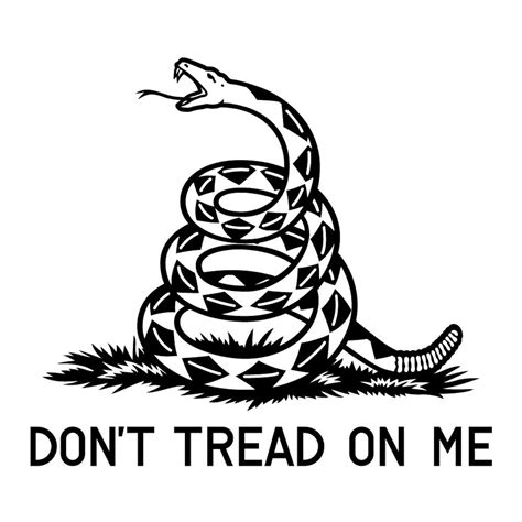 Dont Tread on Me Gadsden Flag Window Decal SVG .EPS - Etsy