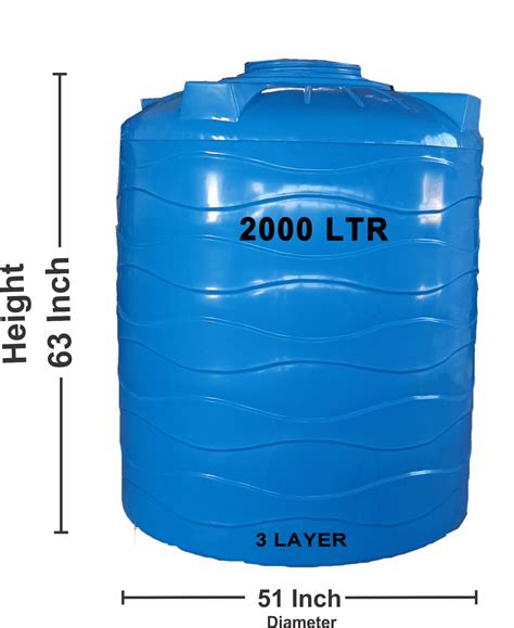 Round Blue 2000 Litre Plastic Water Tank, Rs 8400 /piece Perfect Sales ...