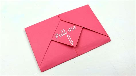 Surprise Envelope folding tutorial - How to make Origami Envelope with Paper This video will ...