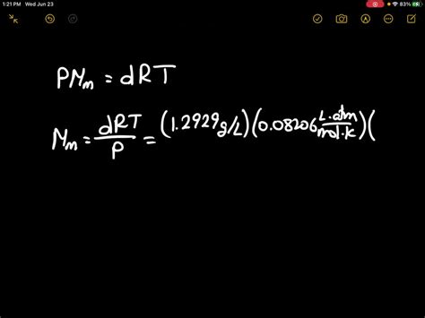 The density of dry air is 1.2929 g/L at STP Calculate the average molar ...