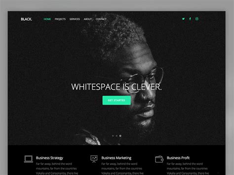 Black – Free HTML5 Multi Purpose Website Template - uiCookies