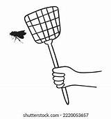 Fly Swatter Coloring Pages sketch template