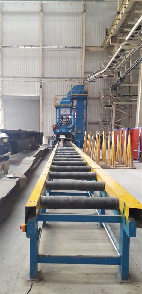 Steel Roller Conveyor, Material Grade: A, Capacity: 10 ton in Mumbai - Blastclean Systems ...