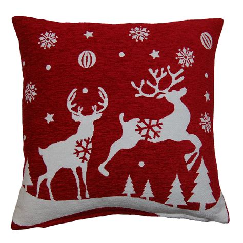 Festive Christmas Cushion Covers Decorative Xmas Festive Home Scatter 17" 18" | eBay