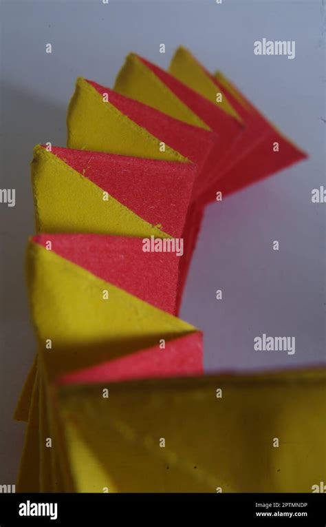 Paper folding. Origami Stock Photo - Alamy