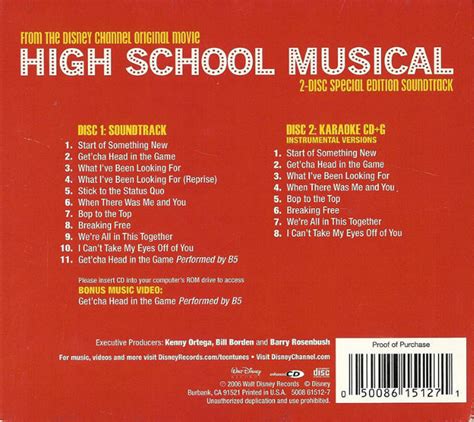 High School Musical Special Edition 2-disc CD Set