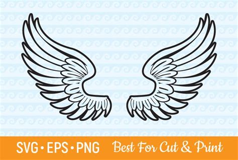 Wings SVG Angel Wings Heaven Flying Feather Wings (573079)