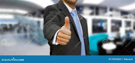 Businessman Thumbs up stock illustration. Illustration of finger - 72922833