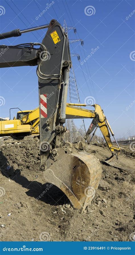 Construction excavator stock image. Image of excavate - 23916491