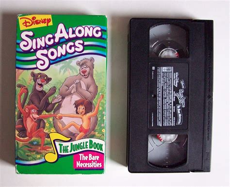 DISNEY Sing Along Songs THE JUNGLE BOOK The Bare Necessities VHS 1994 ...