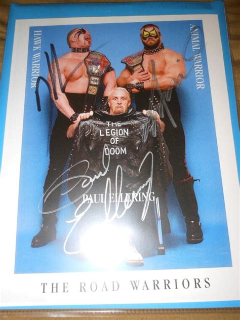 Road Warriors & Paul Ellering signed 8x10 by AllNightGarageSale