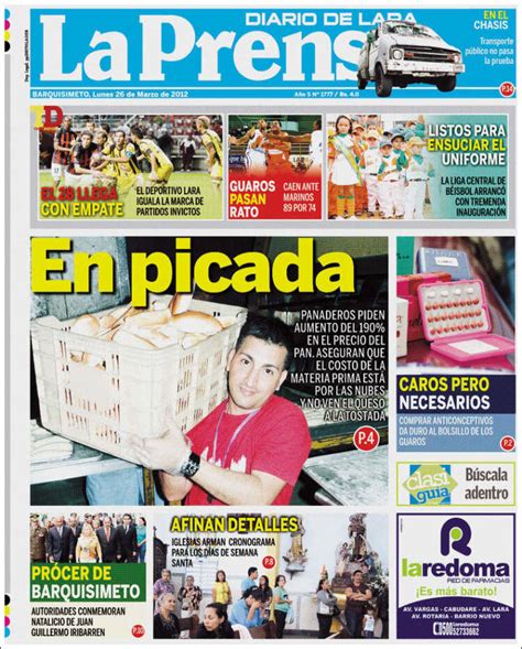 Periódico La Prensa de Lara (Venezuela). Periódicos de Venezuela ...