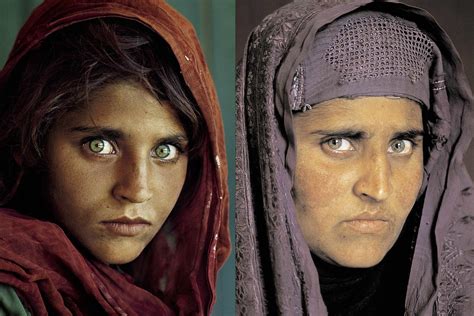 ‘Afghan Girl’ From 1985 National Geographic Cover Takes Refuge in Italy ...