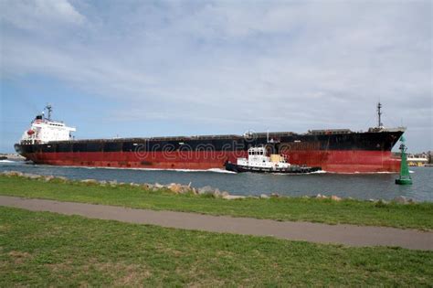 Ship Freighter With Startail Sky. Stock Image - Image of background, startail: 88929863