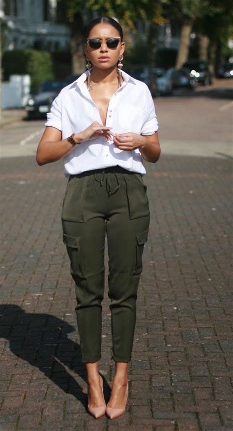 olive green pants outfit ideas - Esurient Chronicle Photo Gallery