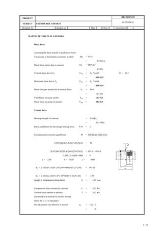 Anchor bolt design | PDF