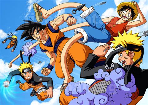 DBZ One Piece Naruto: Melee by Risachantag on DeviantArt