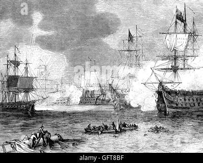 The Battle of Navarino, 20 October 1827, fought in Navarino Bay, Ionian Sea, Greece Stock Photo ...