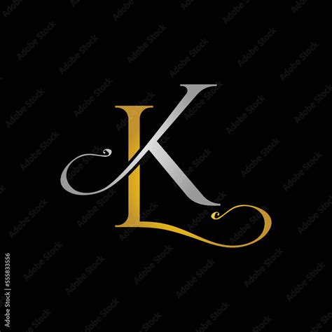 LK letter logo design, LK monogram logo, LK initials icon, letter LK ...