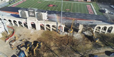 Demolition underway at Houck Field in Cape Girardeau