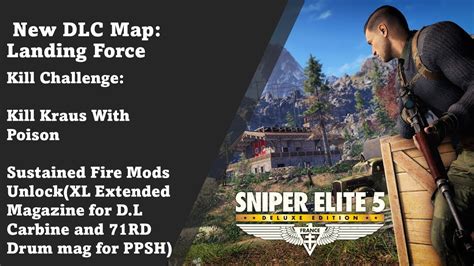 Sniper Elite 5 New DLC Map "Landing Force" Kill Challenge - YouTube