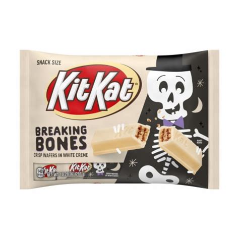 KIT KAT® Breaking Bones White Creme Snack Size Wafer Candy Bars Halloween Bag, 1 bag / 10.29 oz ...